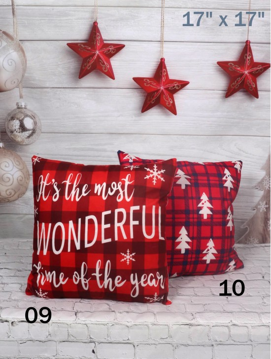 Holiday  Print Cushion & Filler